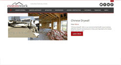 Desktop Screenshot of customworkconstruction.com